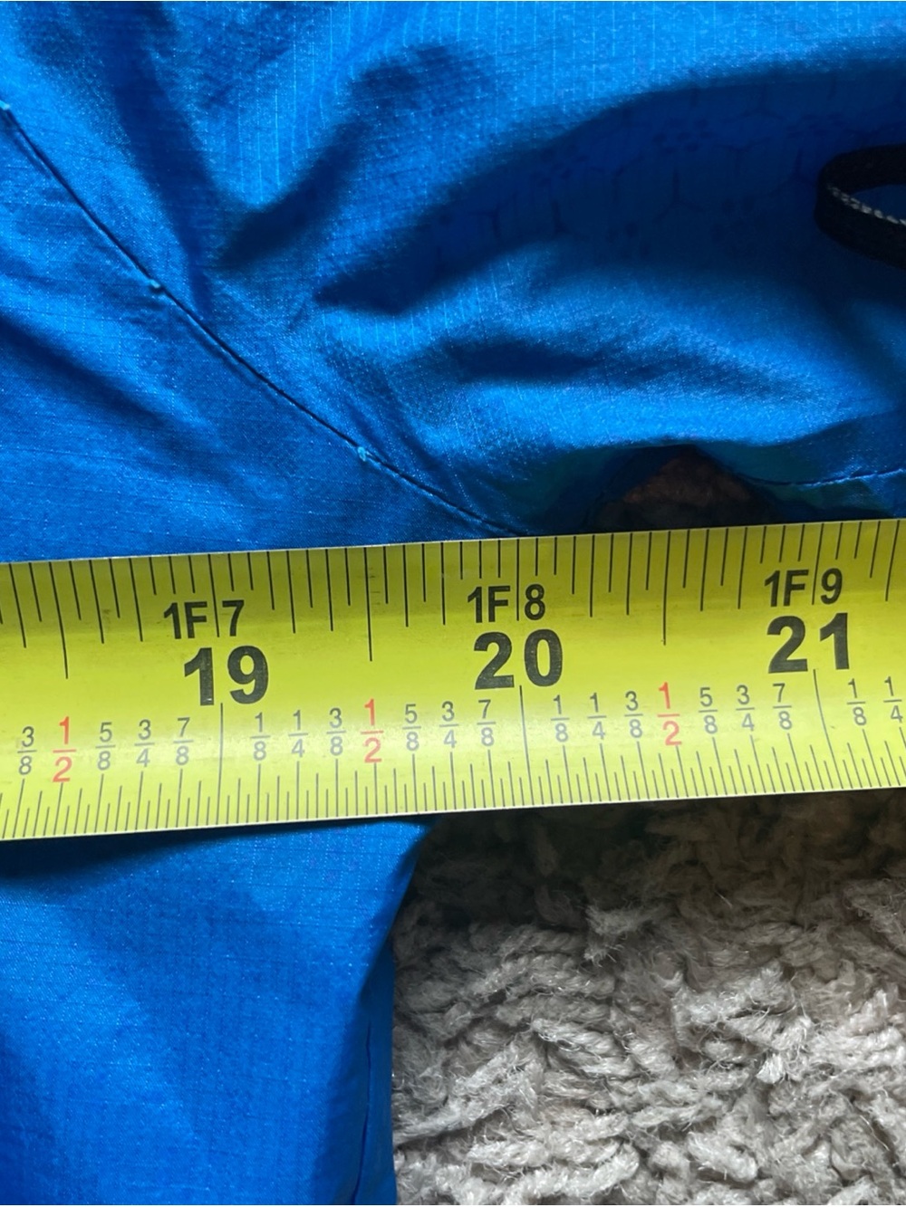 The North Face HyVent 2.5L Rain Jacket Women Medium Blue Waterproof Hooded Shell - Picture 7 of 16